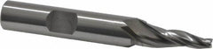 OSG - 7° Taper Angle per Side, 1/8" Small End Diam, 3/4" LOC, Cobalt 3 Flute Tapered Square End Mill - 2-9/16" OAL, 3/8" Shank Diam, Spiral Flute, 25° Helix - Benchmark Tooling