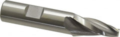 OSG - 10° Taper Angle per Side, 1/4" Small End Diam, 1-1/4" LOC, Cobalt 3 Flute Tapered Square End Mill - 3-3/8" OAL, 5/8" Shank Diam, Spiral Flute, 25° Helix - Benchmark Tooling