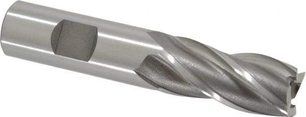 OSG - 3/4", 1-5/8" LOC, 3/4" Shank Diam, 3-7/8" OAL, 4 Flute, Cobalt Square End Mill - Single End, Uncoated, Spiral Flute, 30° Helix, Right Hand Cut, Right Hand Flute, Series 540 - Benchmark Tooling