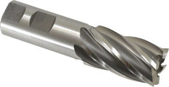 OSG - 1-1/8", 2" LOC, 1" Shank Diam, 4-1/2" OAL, 6 Flute, Cobalt Square End Mill - Benchmark Tooling