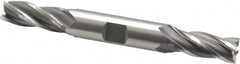 OSG - 7/16", 1" LOC, 1/2" Shank Diam, 4-1/8" OAL, 4 Flute, Cobalt Square End Mill - Double End, Uncoated, Spiral Flute, 30° Helix, Right Hand Cut, Right Hand Flute, Series 542 - Benchmark Tooling