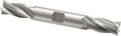 OSG - 1/2", 1" LOC, 1/2" Shank Diam, 4-1/8" OAL, 4 Flute, Cobalt Square End Mill - Double End, Uncoated, Spiral Flute, 30° Helix, Right Hand Cut, Right Hand Flute, Series 542 - Benchmark Tooling