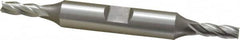 OSG - 3/16", 1/2" LOC, 3/8" Shank Diam, 3-1/4" OAL, 4 Flute, Cobalt Square End Mill - Double End, Uncoated, Spiral Flute, 30° Helix, Centercutting, Right Hand Cut, Right Hand Flute, Series 543 - Benchmark Tooling
