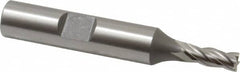 OSG - 3/16", 1/2" LOC, 3/8" Shank Diam, 2-3/8" OAL, 4 Flute, Cobalt Square End Mill - Single End, Uncoated, Spiral Flute, 30° Helix, Centercutting, Right Hand Cut, Right Hand Flute, Series 541 - Benchmark Tooling