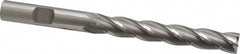 OSG - 3/8", 2-1/2" LOC, 3/8" Shank Diam, 4-1/4" OAL, 4 Flute, Cobalt Square End Mill - Single End, Uncoated, Spiral Flute, 30° Helix, Centercutting, Right Hand Cut, Right Hand Flute, Series 558 - Benchmark Tooling