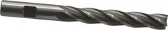 OSG - 1/2", 3" LOC, 1/2" Shank Diam, 5" OAL, 4 Flute, Cobalt Square End Mill - Single End, Uncoated, Spiral Flute, 30° Helix, Centercutting, Right Hand Cut, Right Hand Flute, Series 558 - Benchmark Tooling