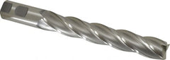 OSG - 1", 6" LOC, 1" Shank Diam, 8-1/2" OAL, 4 Flute, Cobalt Square End Mill - Single End, Uncoated, Spiral Flute, 30° Helix, Centercutting, Right Hand Cut, Right Hand Flute, Series 558 - Benchmark Tooling