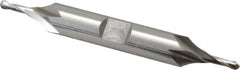 OSG - 1/8" Diam, 3/8" LOC, 2 Flute Cobalt Ball End Mill - Uncoated, Double End, 3-1/16" OAL, 3/8" Shank Diam, Spiral Flute - Benchmark Tooling