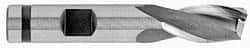 OSG - 19/32", 1-1/8" LOC, 1/2" Shank Diam, 3-1/8" OAL, 2 Flute, Cobalt Square End Mill - Single End, Uncoated, Spiral Flute, 30° Helix, Centercutting, Right Hand Cut, Right Hand Flute, Series 520 - Benchmark Tooling