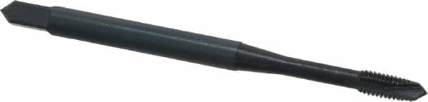OSG - M3x0.50 Metric Coarse, 3 Flute, Oxide Finish, Vanadium High Speed Steel Spiral Point Tap - Plug Chamfer, Right Hand Thread, 1-15/16" OAL, 5/8" Thread Length, 0.141" Shank Diam, 6H Class of Fit - Exact Industrial Supply