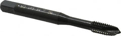 OSG - M6x1.00 Metric Coarse, 3 Flute, Oxide Finish, Vanadium High Speed Steel Spiral Point Tap - Plug Chamfer, Right Hand Thread, 2-1/2" OAL, 1" Thread Length, 0.255" Shank Diam, 6H Class of Fit - Exact Industrial Supply