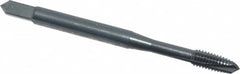 OSG - M4x0.70 Metric Coarse, 3 Flute, Oxide Finish, Powdered Metal Spiral Point Tap - Plug Chamfer, Right Hand Thread, 2-1/8" OAL, 3/4" Thread Length, 0.168" Shank Diam, 6H Class of Fit, Series 344 - Exact Industrial Supply