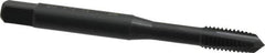 OSG - M6x1.00 Metric Coarse, 3 Flute, Oxide Finish, Powdered Metal Spiral Point Tap - Plug Chamfer, Right Hand Thread, 2-1/2" OAL, 1" Thread Length, 0.255" Shank Diam, 6H Class of Fit, Series 344 - Exact Industrial Supply