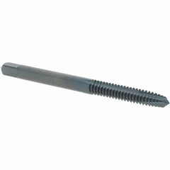 OSG - #10-24 UNC, 3 Flute, Oxide Finish, Powdered Metal Spiral Point Tap - Plug Chamfer, Right Hand Thread, 2-3/8" OAL, 7/8" Thread Length, 0.194" Shank Diam, Series 312NI - Exact Industrial Supply