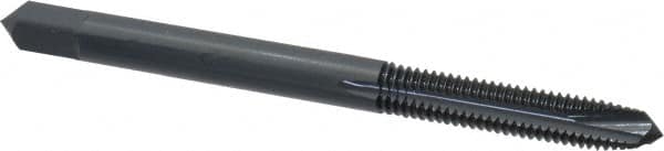 OSG - #10-32 UNF, 3 Flute, Oxide Finish, Powdered Metal Spiral Point Tap - Plug Chamfer, Right Hand Thread, 2-3/8" OAL, 7/8" Thread Length, 0.194" Shank Diam, 2B Class of Fit, Series 312NI - Exact Industrial Supply