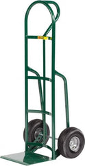 Little Giant - 800 Lb Capacity 49" OAH Hand Truck - 12 x 14" Base Plate, Loop Handle, Steel, Full Pneumatic Wheels - Benchmark Tooling