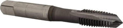 OSG - M10x1.50 Metric Coarse, 3 Flute, TiCN Finish, Vanadium High Speed Steel Spiral Point Tap - Plug Chamfer, Right Hand Thread, 2-15/16" OAL, 1-1/4" Thread Length, 0.381" Shank Diam, 6H Class of Fit - Exact Industrial Supply