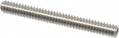 Value Collection - #4-40 UNC, 1" OAL, Cup Point Set Screw - Grade Austenitic A2 Stainless Steel, 0.05" Key - Benchmark Tooling