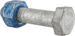 Value Collection - 3/4-10 Thread, 3-1/4" Length Under Head, Steel Hex Head Bolt - Hot Dipped Galvanized Coated, UNC Thread, ASTM A325 - Benchmark Tooling