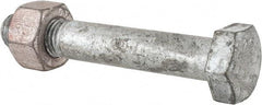 Value Collection - 3/4-10 Thread, 4-3/4" Length Under Head, Steel Hex Head Bolt - Hot Dipped Galvanized Coated, UNC Thread, ASTM A325 - Benchmark Tooling