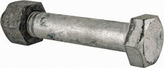 Value Collection - 1-1/4 - 7 Thread, 7-1/2" Length Under Head, Steel Hex Head Bolt - Hot Dipped Galvanized Coated, UNC Thread, ASTM A325 - Benchmark Tooling