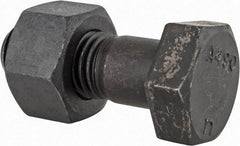 Value Collection - 7/8-9 Thread, 2-1/2" Length Under Head, Steel Hex Head Bolt - Uncoated, UNC Thread, ASTM A490 - Benchmark Tooling