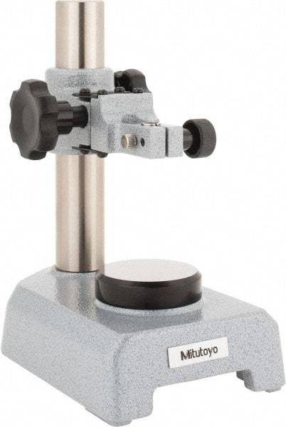 Mitutoyo - Rectangular Base, Indicator Transfer Stand - 205mm High, 6-5/8" Base Length x 4-21/64" Base Width x 1-3/4" Base Height, Includes Holder - Benchmark Tooling