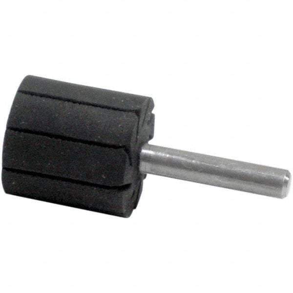 Dynabrade - 1" Wide x 1" Diam, Expander Wheel Spiral Band Drum - 1/4" Shank Diam, 12,000 RPM - Benchmark Tooling