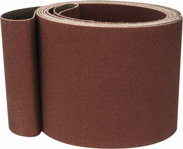 Tru-Maxx - 3" Wide x 132" OAL, 240 Grit, Aluminum Oxide Abrasive Belt - Aluminum Oxide, Very Fine, Coated, X Weighted Cloth Backing - Benchmark Tooling