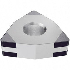 Iscar - WNGA431 TMC Grade IB55 CBN Turning Insert - Uncoated, 80° Trigon, 1/2" Inscr Circle, 3/16" Thick, 1/64" Corner Radius - Benchmark Tooling