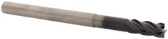 SGS - 3/8", 4 Flute, Single End, Solid Carbide, 0.02" Corner Radius End Mill - 5" OAL, Right Hand Flute, 7/8" LOC, Right Hand Cut, 1-7/8" Extended Reach - Benchmark Tooling