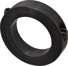 Climax Metal Products - 2-9/16" Bore, Steel, Two Piece Two Piece Split Shaft Collar - 3-7/8" Outside Diam, 7/8" Wide - Benchmark Tooling