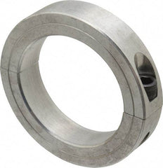 Climax Metal Products - 3" Bore, Aluminum, Two Piece Two Piece Split Shaft Collar - 4-1/4" Outside Diam, 7/8" Wide - Benchmark Tooling