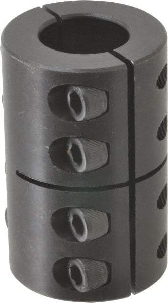 Climax Metal Products - 7/8" Inside x 1-5/8" Outside Diam, Two Piece Rigid Coupling without Keyway - 2-1/2" Long - Benchmark Tooling