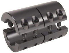 Climax Metal Products - 35mm Inside x 67mm Outside Diam, Metric Two-Piece Clamping Rigid Coupling - 95mm Long - Benchmark Tooling