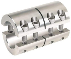 Climax Metal Products - 30mm Inside x 53mm Outside Diam, Metric Two-Piece Clamping Rigid Coupling - 83mm Long - Benchmark Tooling