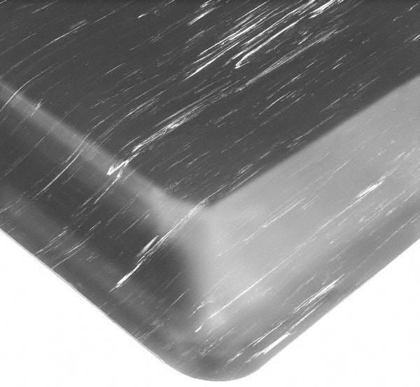 Wearwell - 10' Long x 3' Wide, Dry Environment, Anti-Fatigue Matting - Blue, Vinyl with Nitrile Blend Base, Beveled on 4 Sides - Benchmark Tooling