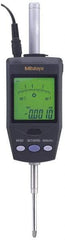 Mitutoyo - 0 to 60.9mm Range, 0.0005" Graduation, Electronic Drop Indicator - Accurate to 0.0025mm, Metric System, LCD Display - Benchmark Tooling