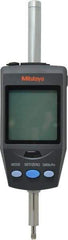 Mitutoyo - 0 to 30.4mm Range, 0.00002, 0.00005, 0.0001, 0.0002 & 0.0005" Graduation, Electronic Drop Indicator - Accurate to 0.0015mm, English & Metric System, LCD Display - Benchmark Tooling