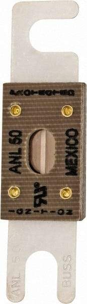 Cooper Bussmann - 50 Amp Non-Time Delay Fast-Acting Forklift & Truck Fuse - 125VAC, 80VDC, 3.18" Long x 0.75" Wide, Littelfuse CNL50, Bussman ANL-50, Ferraz Shawmut CNL50 - Benchmark Tooling