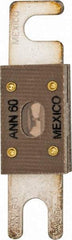 Cooper Bussmann - 60 Amp Non-Time Delay Fast-Acting Forklift & Truck Fuse - 125VAC, 80VDC, 3.18" Long x 0.75" Wide, Littelfuse CNN60, Bussman ANN-60, Ferraz Shawmut CNN60 - Benchmark Tooling