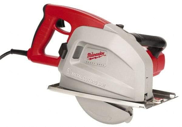 Milwaukee Tool - 13 Amps, 8" Blade Diam, 3,700 RPM, Electric Circular Saw - 120 Volts, 1.75 hp, 15' Cord Length, 5/8" Arbor Hole, Right Blade - Benchmark Tooling