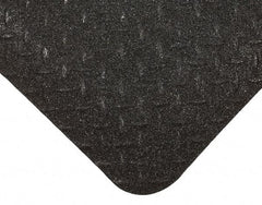 Wearwell - 3' Long x 2' Wide, Dry Environment, Anti-Fatigue Matting - Black, Vinyl with Nitrile Blend Base, Beveled on 4 Sides - Benchmark Tooling