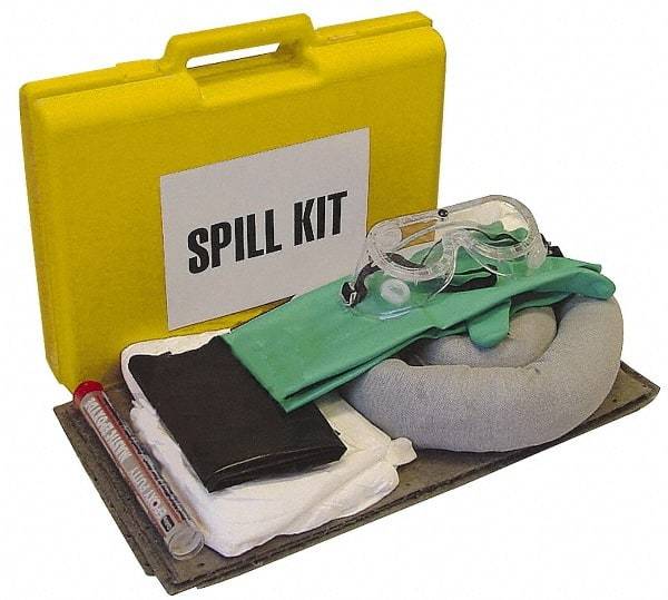 PRO-SAFE - Universal & Universal/Chemical Spill Kit - Polypropylene Case - Benchmark Tooling