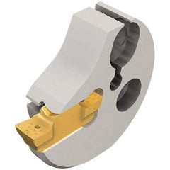 Iscar - Left Hand Cut Indexable Grooving Cartridge - GEMI, GEPI, GEPI-MT, GEPI-WT Insert Style - Benchmark Tooling