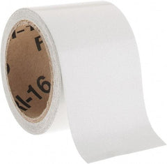 NMC - White Solid Color Vinyl Tape - 3" Wide x 30' Long x 0.002" Thick, General Traffic - Benchmark Tooling