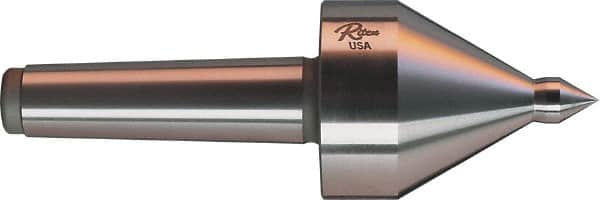 Riten - MT5 Taper Shank, 3-1/2" Head Diam 1,165 Lb Capacity Live Center - 3,500 Max RPM, 4-5/8" Head Length, 3/4" Point Diam, 1-1/8" Point Len, 1,165 Lb Max Workpc, 4-5/8" OAL, Pipe Nose Point - Benchmark Tooling