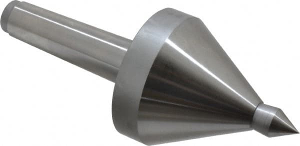 Riten - MT4 Taper Shank, 3-1/2" Head Diam 1,165 Lb Capacity Live Center - 3,500 Max RPM, 3-7/8" Head Length, 3/4" Point Diam, 1-1/8" Point Len, 1,165 Lb Max Workpc, 3-7/8" OAL, Pipe Nose Point - Benchmark Tooling