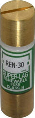 Cooper Bussmann - 250 VAC, 30 Amp, Time Delay Renewable Fuse - Fuse Holder Mount, 50.8mm OAL, 10 (RMS) kA Rating, 9/16" Diam - Benchmark Tooling