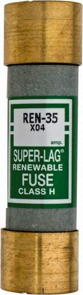 Cooper Bussmann - 250 VAC, 35 Amp, Time Delay Renewable Fuse - Fuse Holder Mount, 76.2mm OAL, 10 (RMS) kA Rating, 20.6mm Diam - Benchmark Tooling